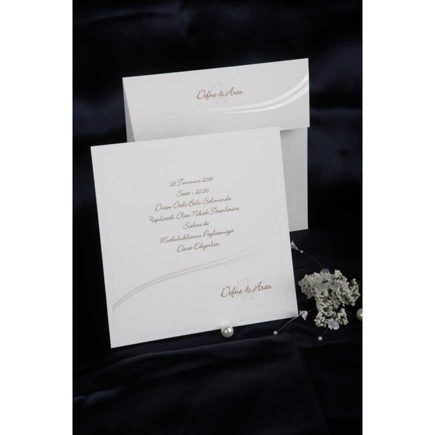 faire part blanc carrée