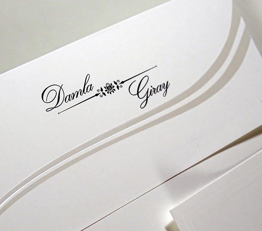 faire part blanc carrée