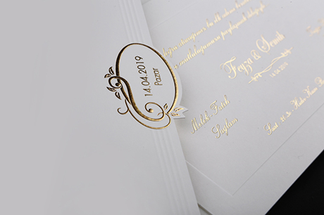 faire part blanc luxe relief papier cartonné