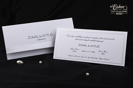 fair part blanc luxe avec enveloppe