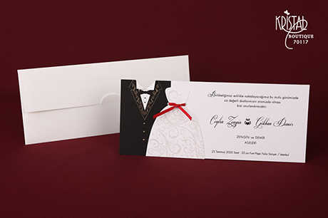 Faire part mariage original Monsieur-Madame