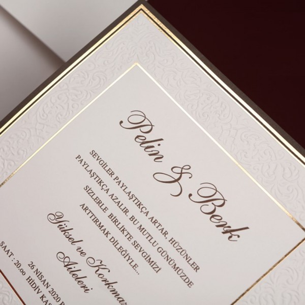 Faire part mariage pas cher carré avec enveloppe