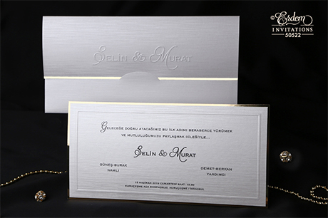 faire-part mariage avec enveloppe Ar