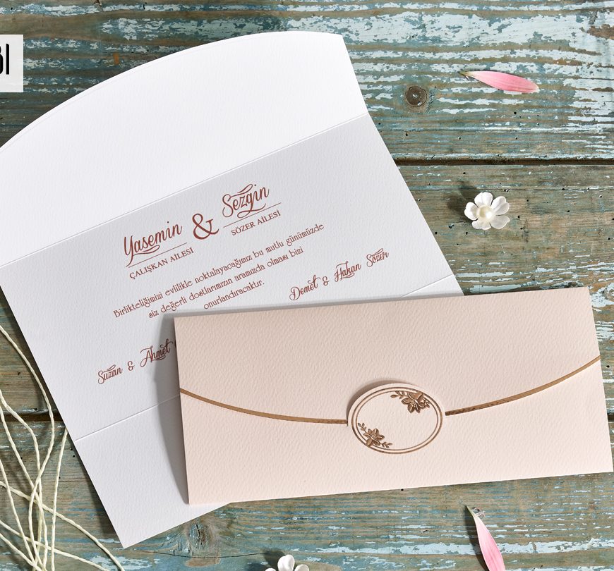 Faire part pas cher rose dépliant