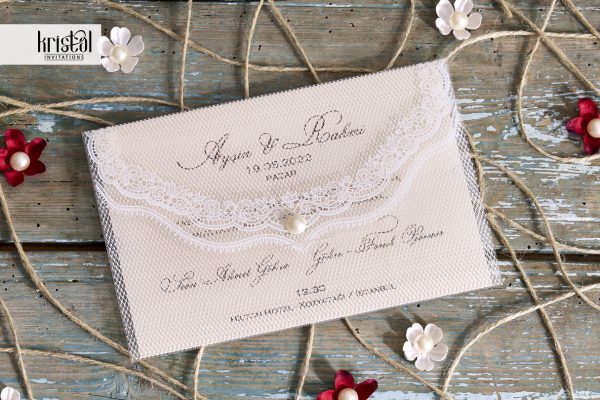 faire-part mariage enveloppe plexiglas