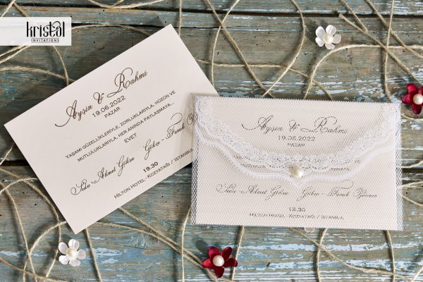 faire-part mariage enveloppe plexiglas