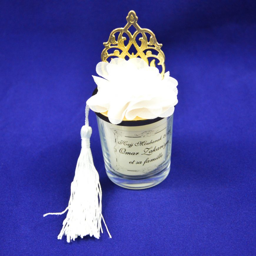 Petite verrine à bougie arabesque