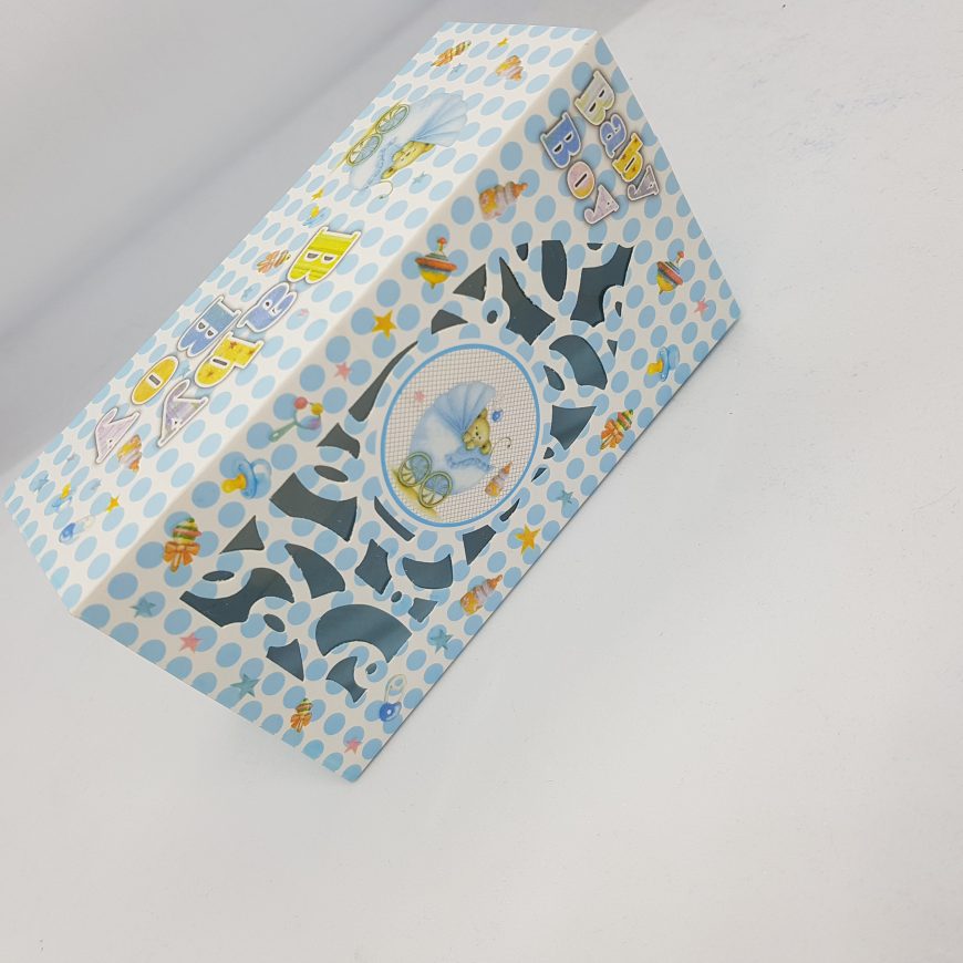 25 Boites de gâteaux naissance garçons