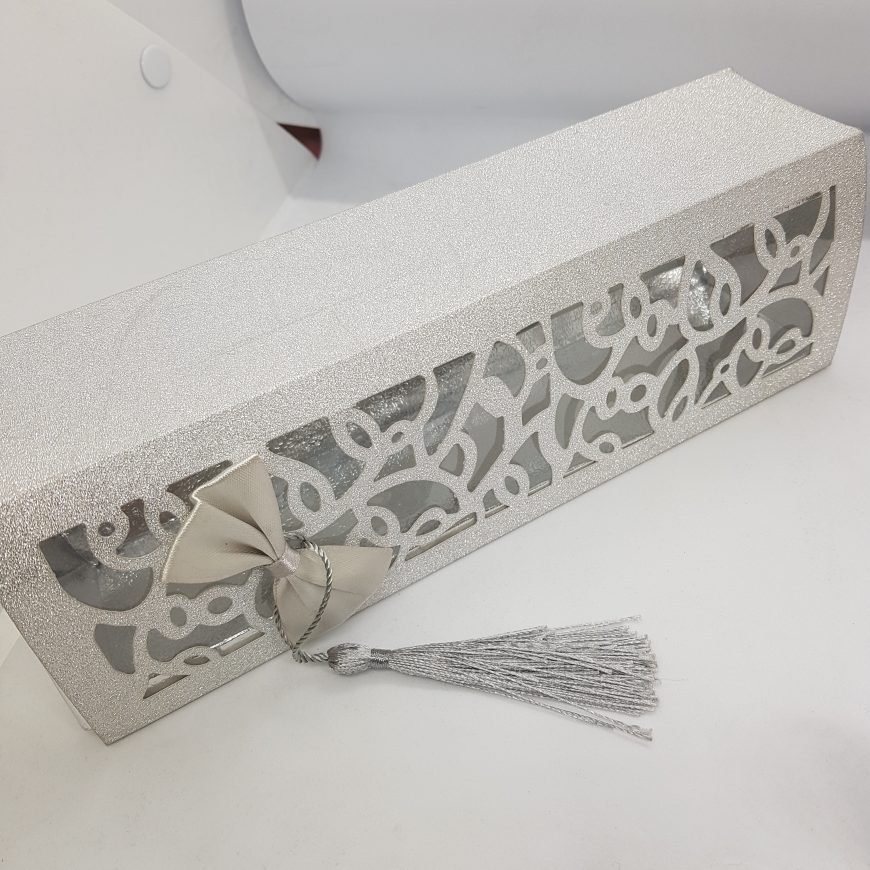 Boites à gâteaux rectangulaire argenté