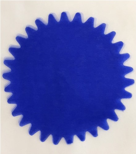 25 tulles pour dragées bleu foncé