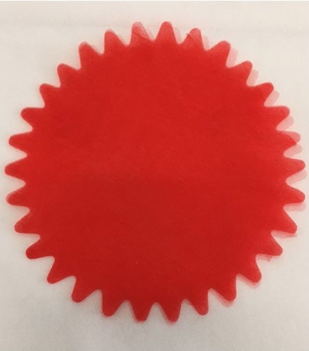 25 tulles pour dragées rouge