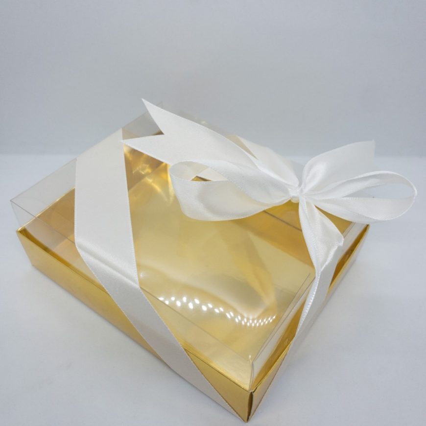 50 Boites à gâteaux dorée