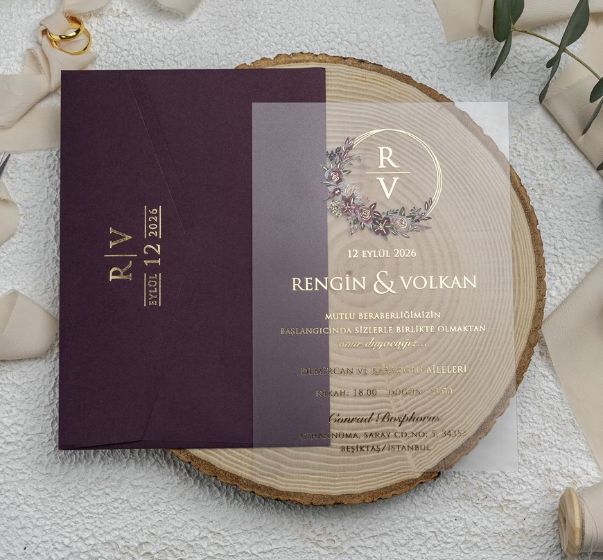 faire-part mariage plexiglas