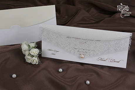 faire-part mariage enveloppe décorée plexiglas