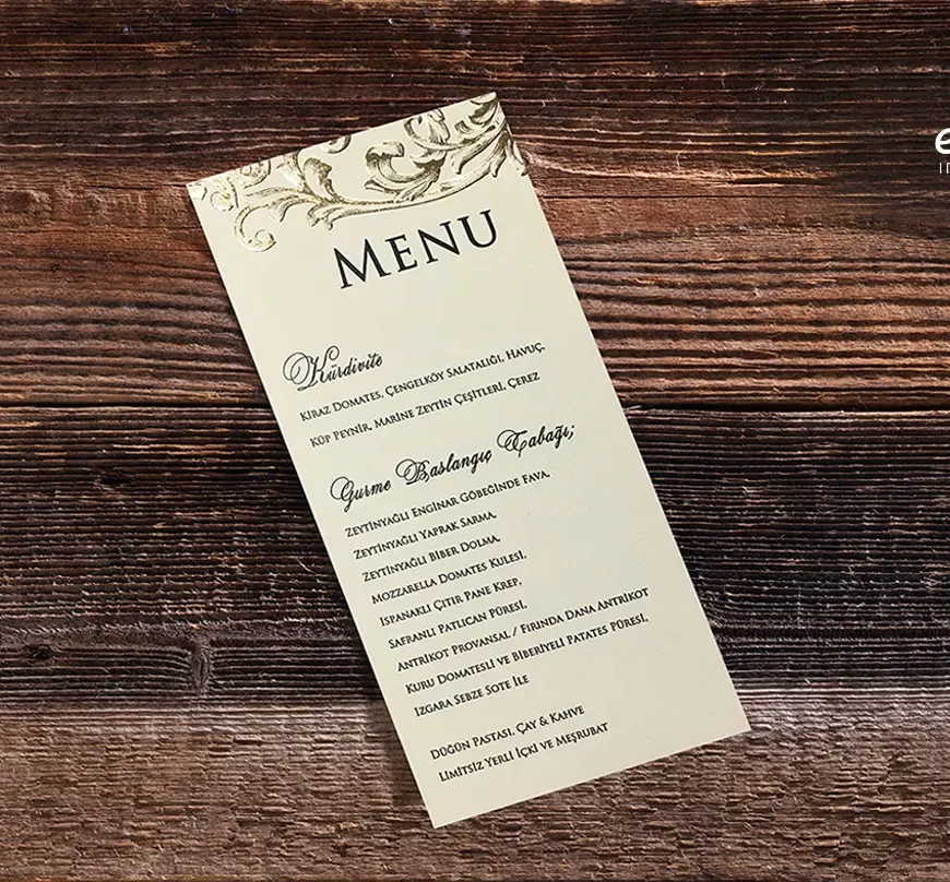 Carte de Menu