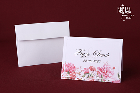 Carte de remerciement Marque place coupon-réponse