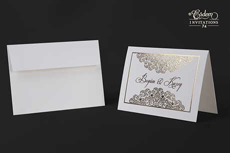 Carte de remerciement Marque place coupon-réponse