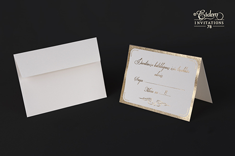 Carte de remerciement Marque place coupon-réponse